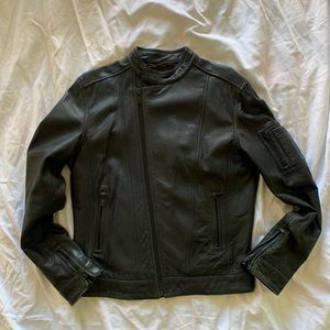 Ben Sherman leather moto style jacket